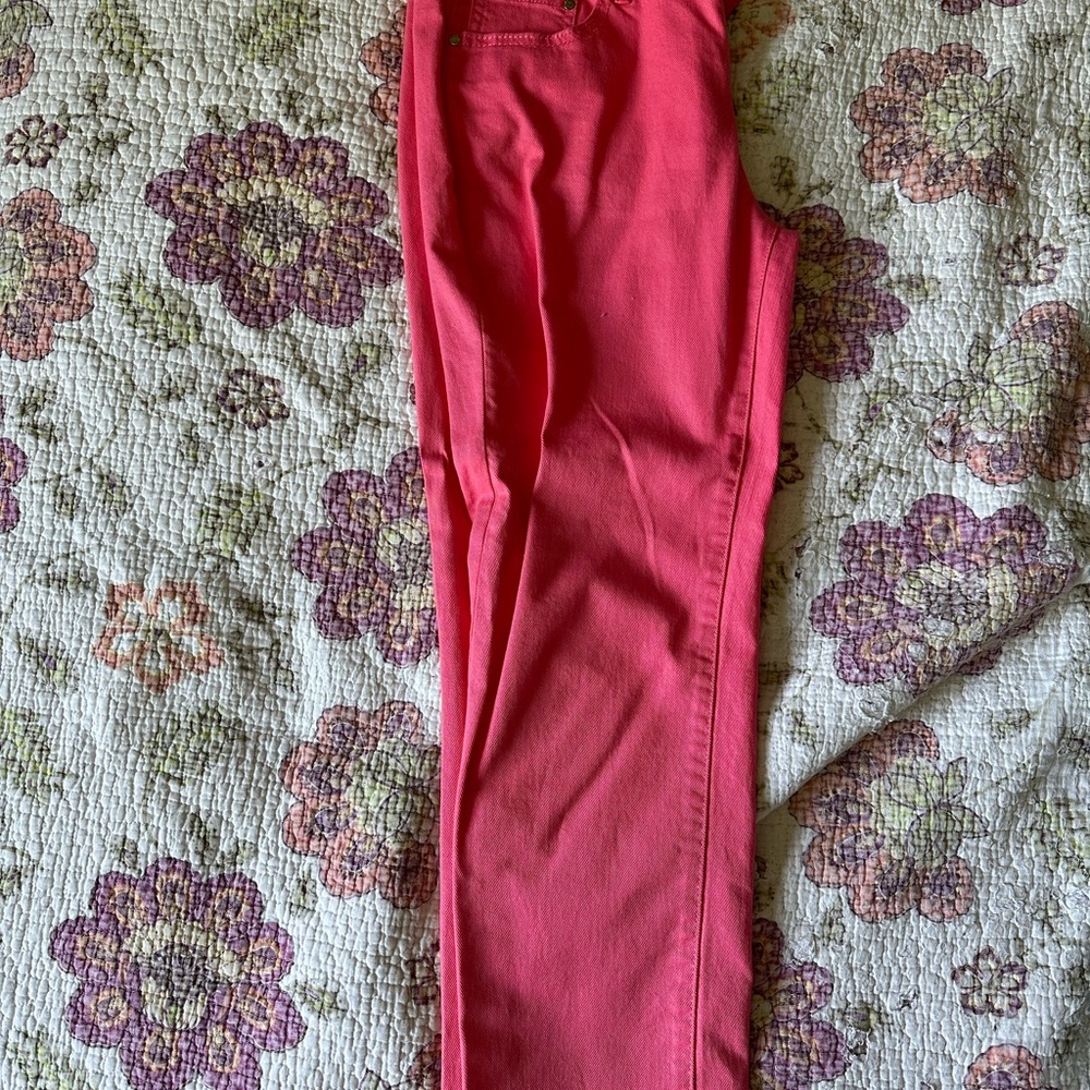 Jennifer Lopez Hot Pink Denim Jeans